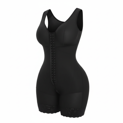 YIANNA Fajas Colombianas Shapewear for Women Tummy Control Post Surgery Full Body Shaper Butt Lifter with Zipper Crotch